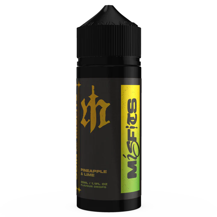 PINEAPPLE_LIME (1) MISFITS FREEBASE AROMA 120ML PINEAPPLE AND LIME - Image 1