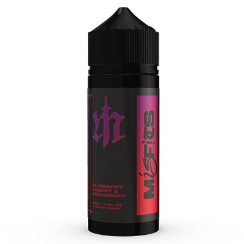R (11) MISFITS FREEBASE AROMA 120ML BLUEBERRY CHERRY CRANBERRY - Image 1