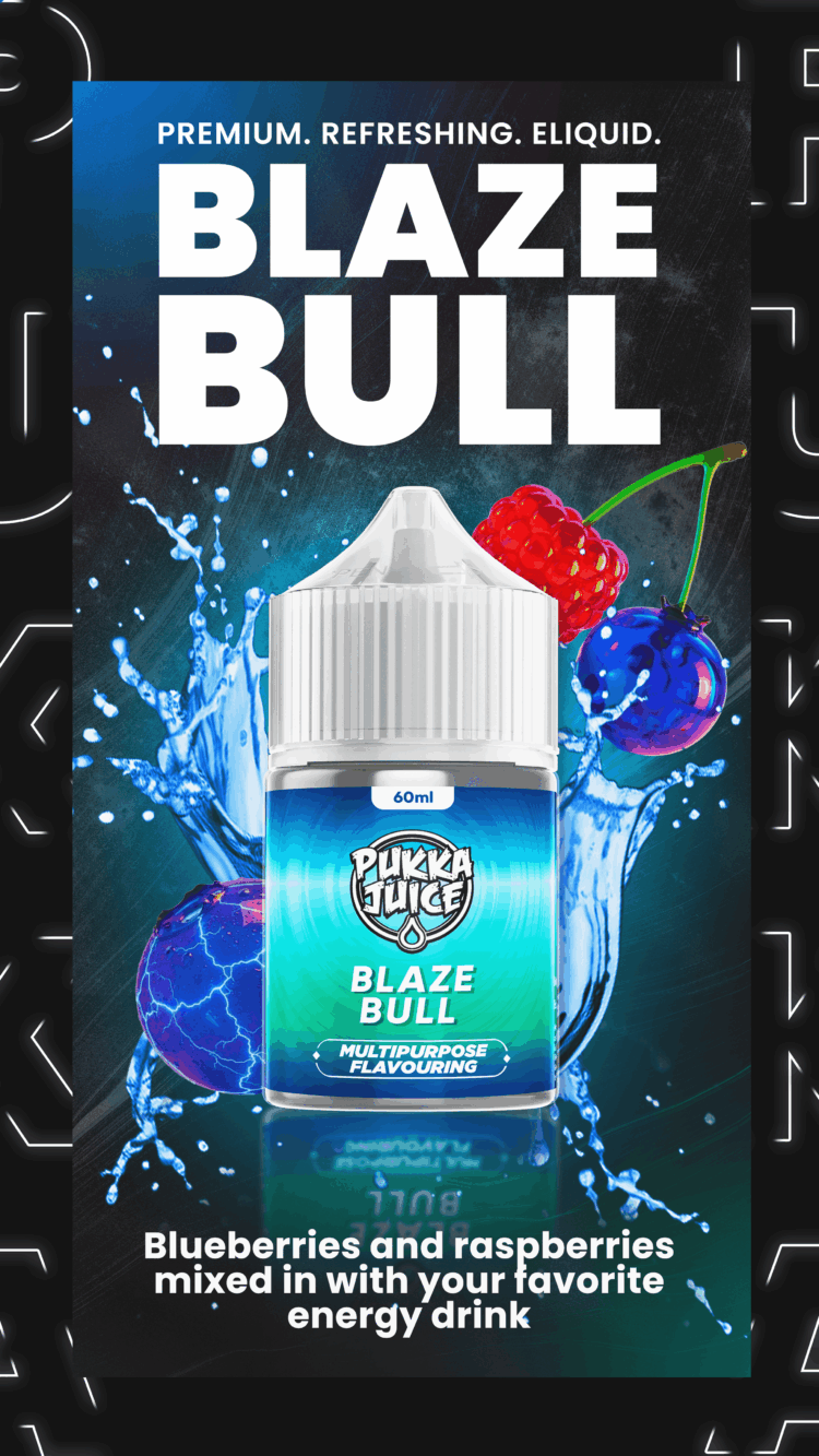 bYQKJRCK0QDiTHbPcvSqARKtpdLPVOndNGWCk8o0 PUKKA JUICE NIC SALT AROMA 60ML BLAZE BULL - Image 1