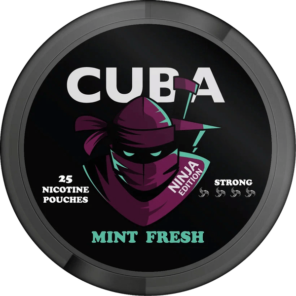 R (5) CUBA NIC POUCHES NINJA MINT FRESH 30MG - Image 1