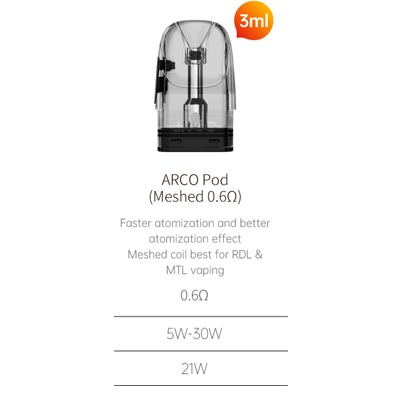 Smok-Arco-Mesh-Pod-Replacement-0.6ohm.jpg SMOK ARCO POD 0.6 MESH POD - Image 1
