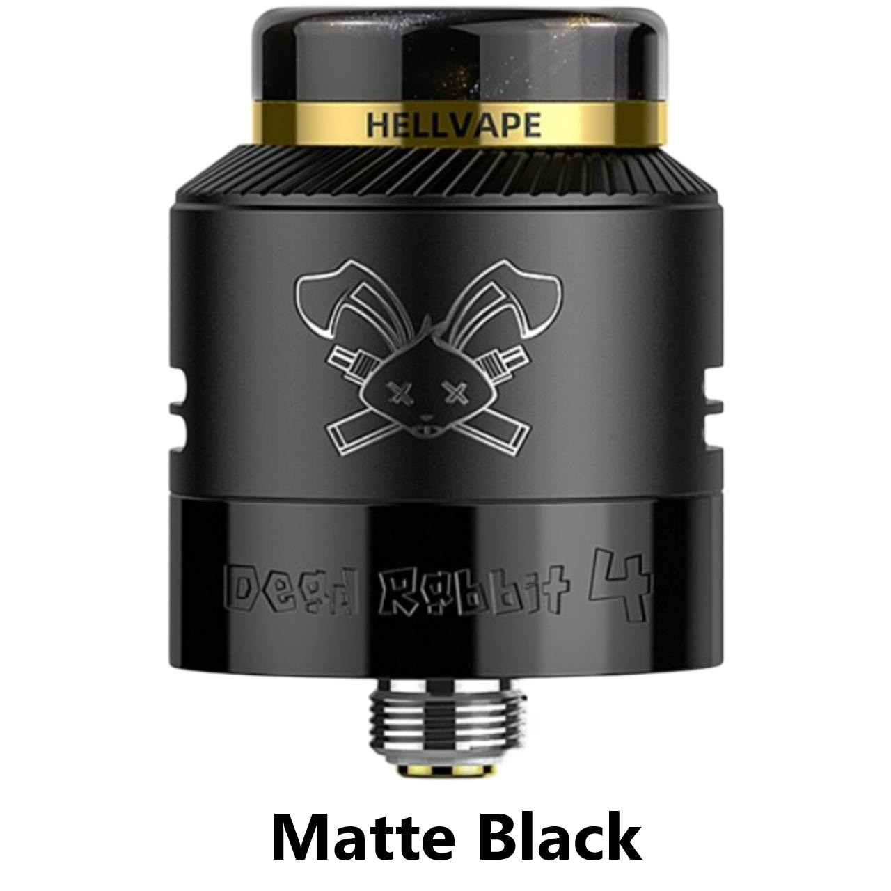 HellVape-Dead-Rabbit-4-RDA-Matte-Black-1 HELLVAPE DEAD RABBIT RDA 4 (MATTE BLACK) - Image 1